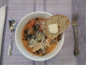 Italian sausage and kale stew