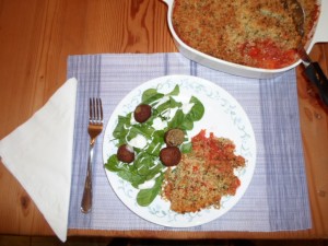 Tomato crumble