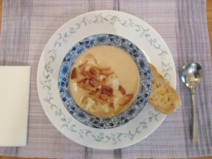 Beer-cheese soup