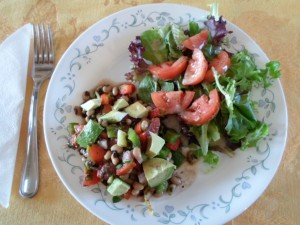 Black-eye pea salad