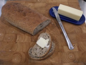 Rye-flax seed bread