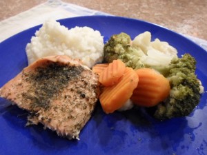 Salmon and veg