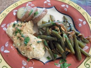 fish, greenbean, potatoes